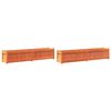 vidaXL Jardini&egrave;res 2 pcs cire marron bois de pin massif