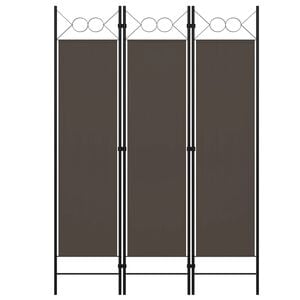 vidaXL Cloison de séparation 3 panneaux Anthracite 120x180 cm