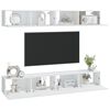 vidaXL Meubles TV muraux 4 pcs blanc 100x30x30 cm