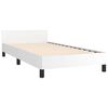 vidaXL Cadre de lit sans matelas blanc double similicuir