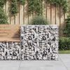 vidaXL Panier de gabions argent&eacute; 70x70x65 cm fer galvanis&eacute;