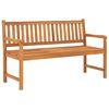 vidaXL Banc de jardin &agrave; 3 places avec table 150 cm Bois de teck massif
