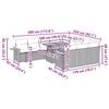 vidaXL Ensemble de canap&eacute;s de jardin 11 pcs et coussins rotin acacia