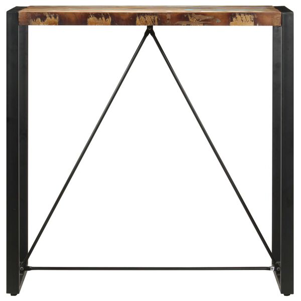 vidaXL Table de bar 110x60x110 cm Bois massif de r&eacute;cup&eacute;ration