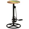 vidaXL Tabourets de bar lot de 2 bois massif de r&eacute;cup&eacute;ration