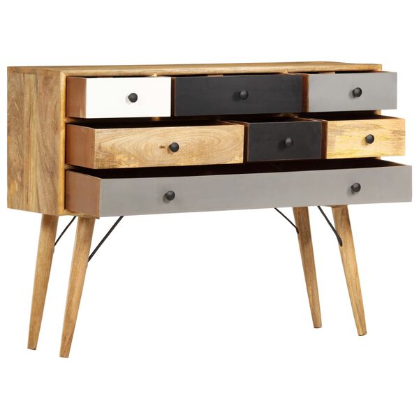 vidaXL Buffet 110x30x82 cm Bois de manguier massif
