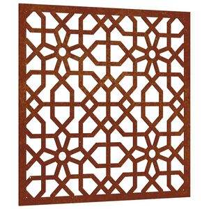 vidaXL D&eacute;coration murale jardin 55x55 cm acier corten design mauresque