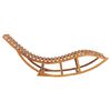 vidaXL Chaise longue à bascule Bois de teck solide