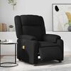 vidaXL Fauteuil inclinable de massage &eacute;lectrique noir similicuir