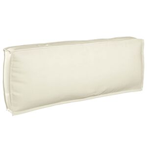 vidaXL Coussin Cr&egrave;me 120 x 40 x 12 cm Tissu Oxford