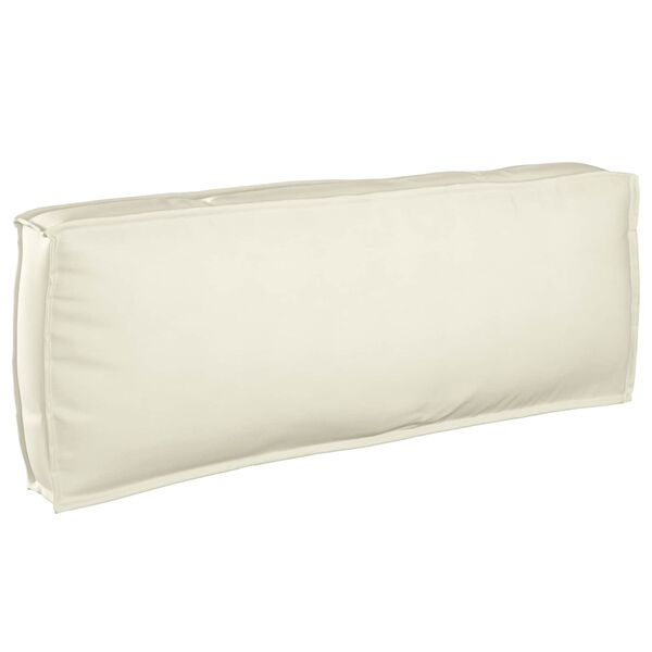 vidaXL Coussin Cr&egrave;me 120 x 40 x 12 cm Tissu Oxford