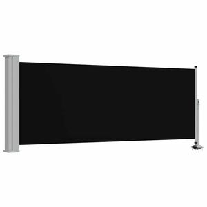 vidaXL Auvent lat&eacute;ral r&eacute;tractable de patio 100 x 300 cm Noir