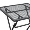vidaXL Table de jardin 60x60x72 cm Maille métallique Anthracite