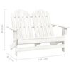 vidaXL Chaise de jardin Adirondack 2 places bois de sapin massif blanc