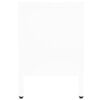 vidaXL Meuble TV Blanc 90x30x44 cm Acier et verre