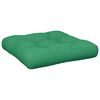 vidaXL Coussin de palette vert 50x50x12 cm tissu