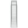 vidaXL Paniers &agrave; gabions arqu&eacute;s 7 pcs 200x50x140/160 cm Fer galvanis&eacute;
