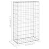 vidaXL Mur en gabion avec couvercles Acier galvanisé 60x30x100 cm