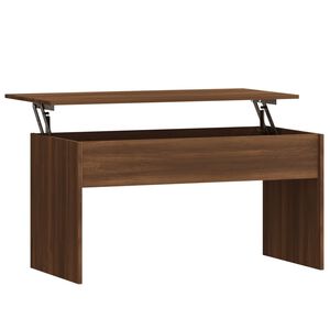 vidaXL Table basse Ch&ecirc;ne marron 102x50,5x52,5 cm Bois d'ing&eacute;nierie