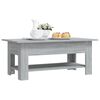vidaXL Table basse sonoma gris 102x55x42 cm bois d'ing&eacute;nierie