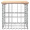 vidaXL Banc de jardin design de gabion 43x44x42 cm bois massif de pin