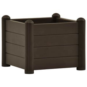 vidaXL Lit sur&eacute;lev&eacute; de jardin PP Moka 43x43x35 cm