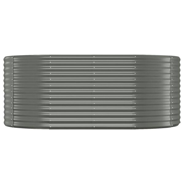 vidaXL Lit sur&eacute;lev&eacute; de jardin Acier galvanis&eacute; 175x100x68cm gris