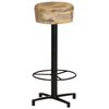 vidaXL Tabourets de bar lot de 2 76 cm bois de manguier massif