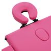 vidaXL Table de massage pliable 3 zones Aluminium Rose