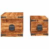 vidaXL Coffre de rangement 2 pcs Bois de manguier brut