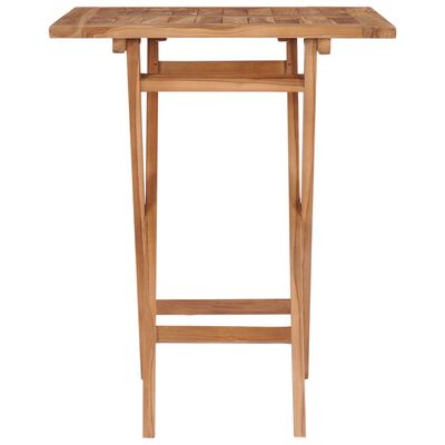 vidaXL Table pliable de jardin 60x60x75 cm Bois de teck solide