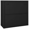 vidaXL Armoire &agrave; portes coulissantes avec jardini&egrave;re Anthracite Acier