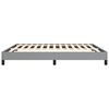vidaXL Cadre de lit gris clair 193x203 cm tissu