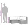 vidaXL Salon de jardin 3 pcs avec coussins Noir R&eacute;sine tress&eacute;e
