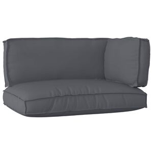 vidaXL Set de coussins de palette 3 pcs Anthracite Tissu Oxford