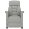 vidaXL Chaise de massage Gris clair 70.5 x 96.5 x 95 cm Polyester