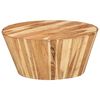 vidaXL Table basse &Oslash;65x31 cm Bois d'acacia solide