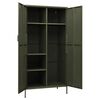 vidaXL Garde-robe Vert olive 90x50x180 cm Acier