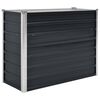 vidaXL Lit sur&eacute;lev&eacute; de jardin Anthracite 100x40x77 cm Acier galvanis&eacute;