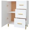 vidaXL Buffet blanc 69,5x34x90 cm bois d'ing&eacute;nierie