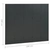 vidaXL Cloison de s&eacute;paration 5 panneaux Anthracite 200x180 cm Acier