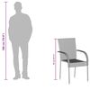 vidaXL Chaises empilables d'ext&eacute;rieur lot de 6 R&eacute;sine tress&eacute;e Noir