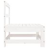 vidaXL Canap&eacute;s centraux de jardin 2 pcs blanc bois de pin massif