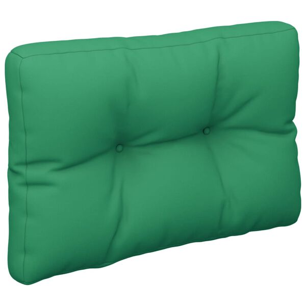 vidaXL Coussin de palette vert 60x40x12 cm tissu