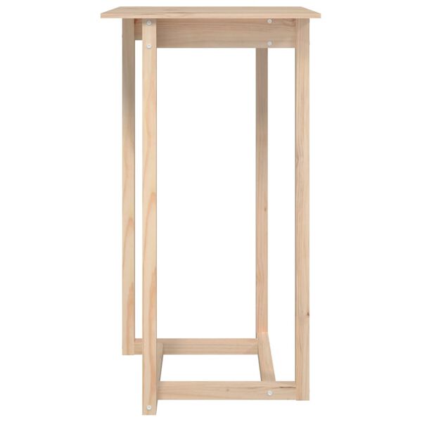 vidaXL Table de bar 60x60x110 cm Bois massif de pin