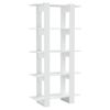 vidaXL Biblioth&egrave;que/s&eacute;parateur de pi&egrave;ce blanc bois d'ing&eacute;nierie