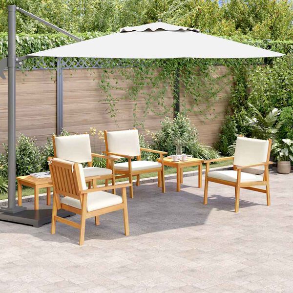 vidaXL Ensemble de canap&eacute; de jardin 6 pcs Marron Bois d'Acacia Massif
