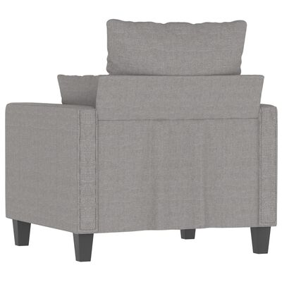 vidaXL Fauteuil Gris clair 60 cm Tissu