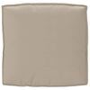 vidaXL Coussin Taupe 80 x 80 x 12 cm Tissu Oxford
