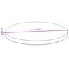 vidaXL Dessus de table &Oslash;50x2,5 cm bambou